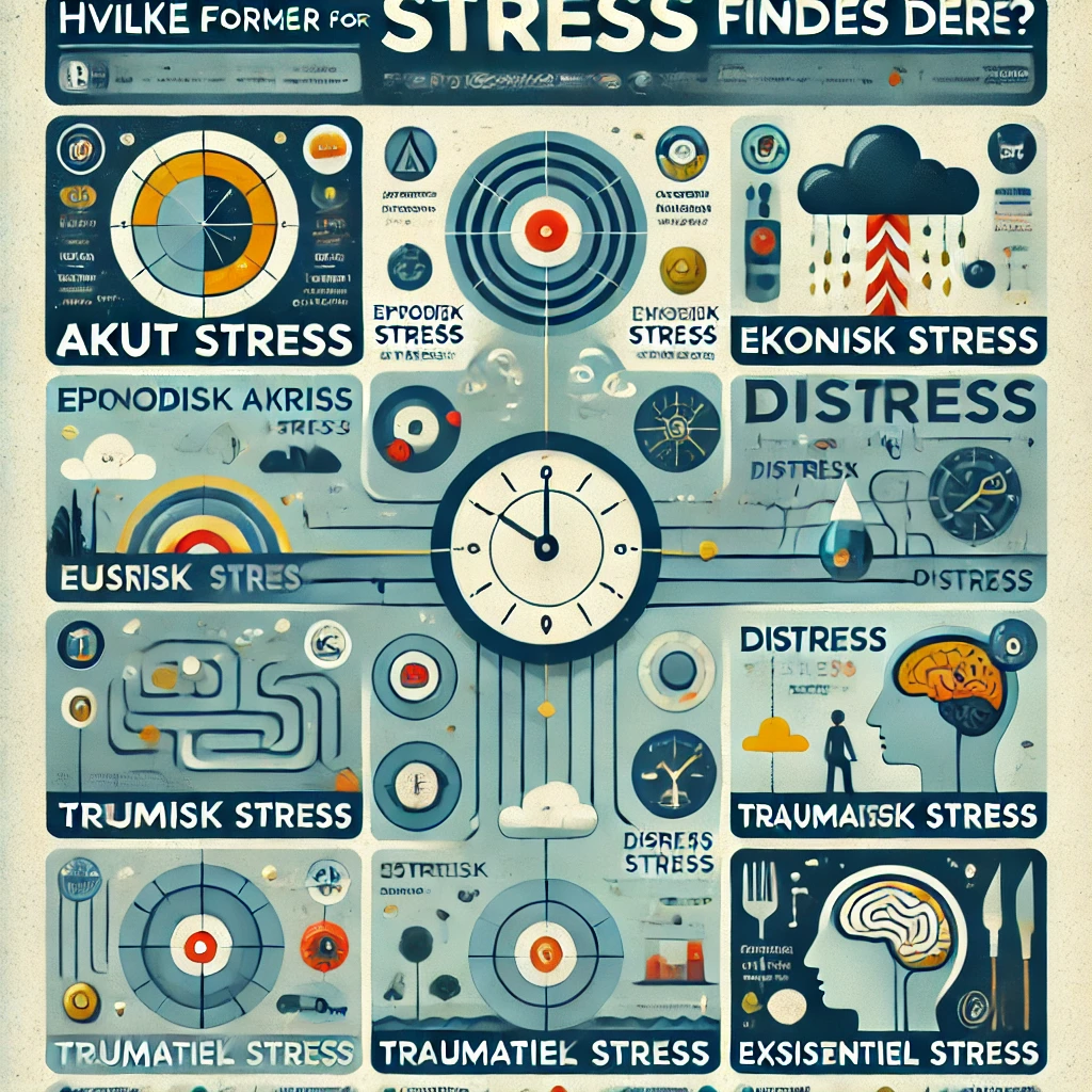 Hvilke former for stress findes der?